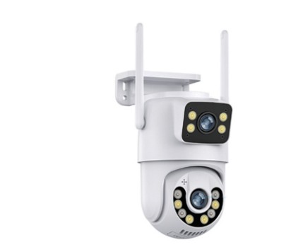 Dual-lens outdoor PTZ camera QD15 shown in the catalogue