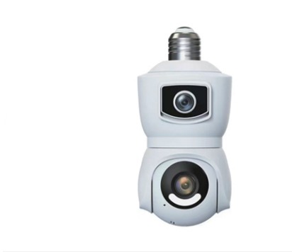 Dual-lens bulb camera E8 shown in the catalogue